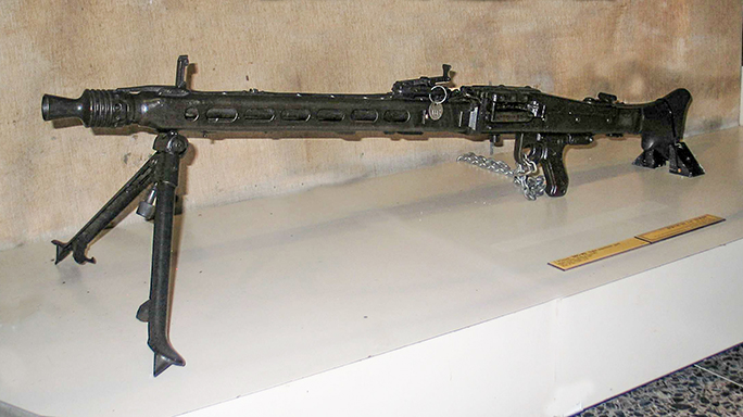 MG42 Machine Gun on display
