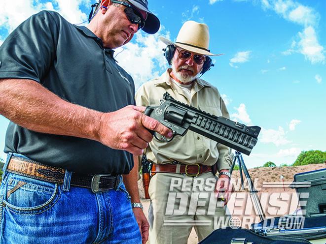 nighthawk-korth revolvers at gun site alumni shoot