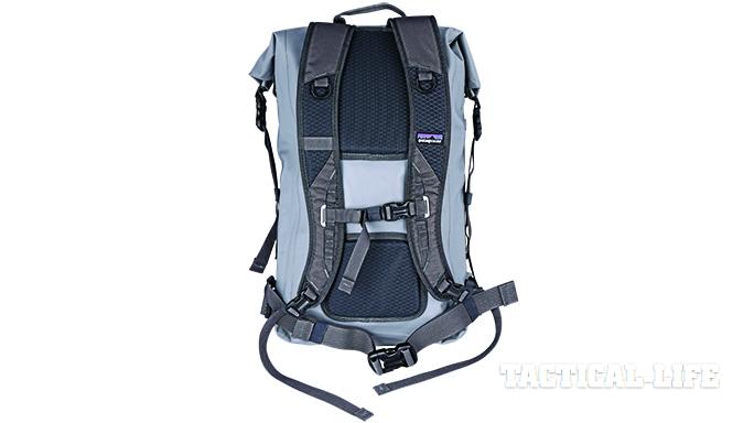 Patagonia Stormfront Roll Top waterproof backpacks rear