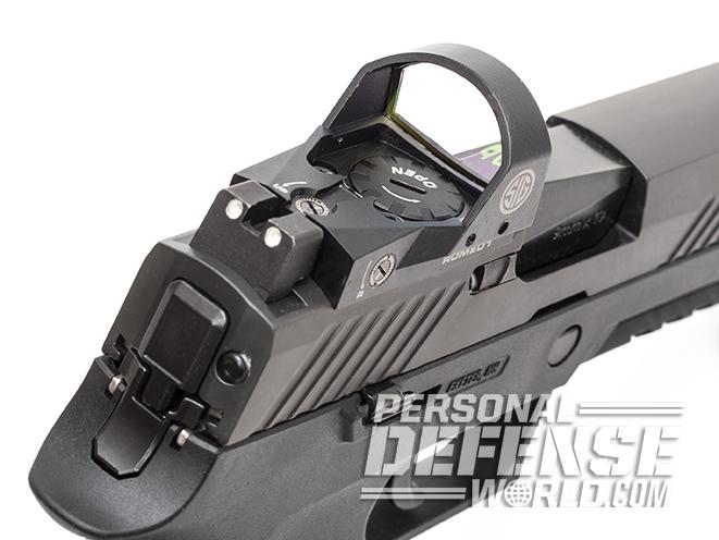 Sig Sauer P320 RX Compact pistol rear sight