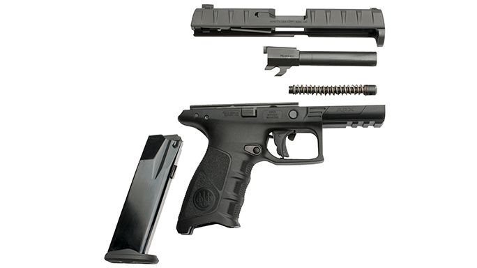 Beretta APX pistol disassembled