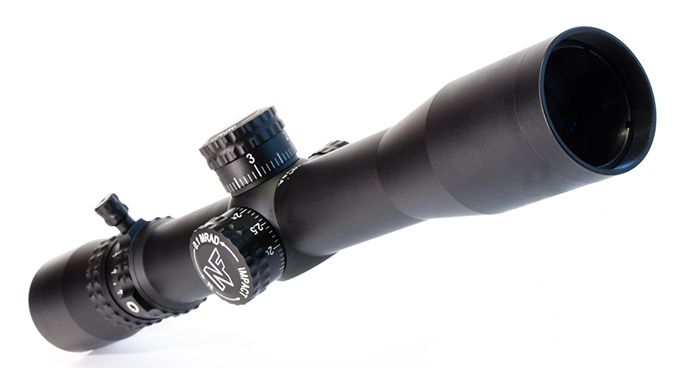 riflescope reticle closeup