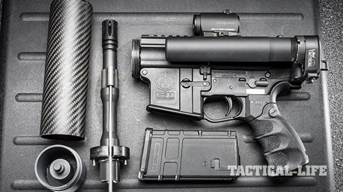 TAC2 AR Pistol disassembled