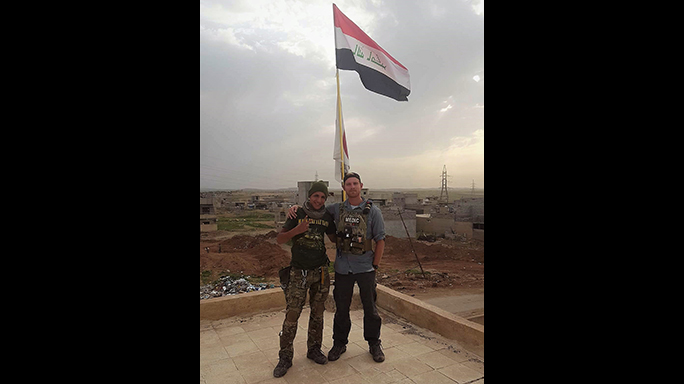 Mosul Medic Nik Frey flag