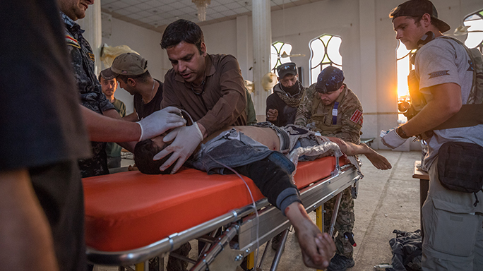 Mosul Medic Nik Frey patient