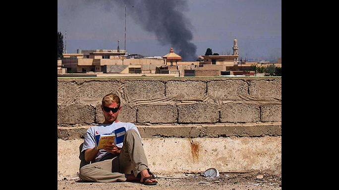 Mosul Medic Nik Frey reading