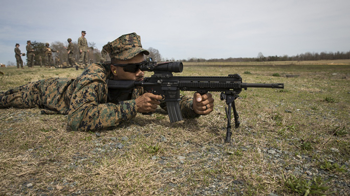 marines uber squad m27 rifle test fire