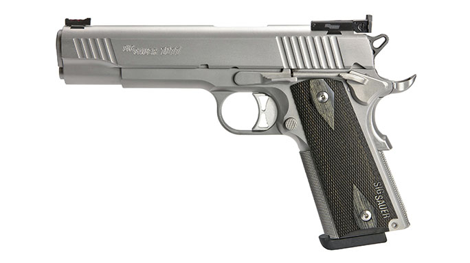 Sig 1911 Match Elite Stainless pistol left profile