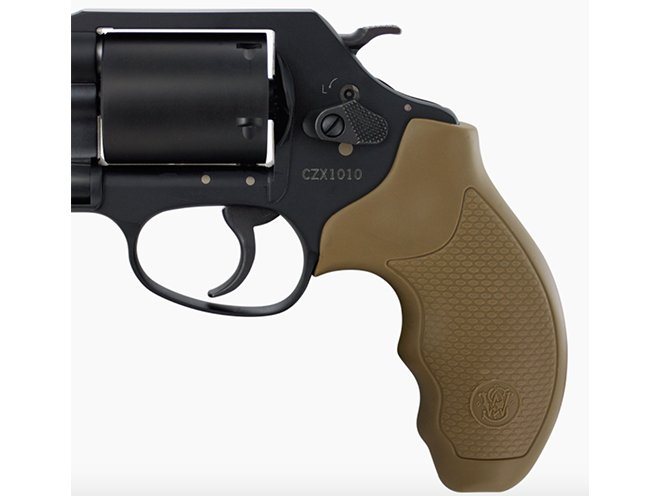 Smith & Wesson Model 360 357 Magnum revolver left side grip
