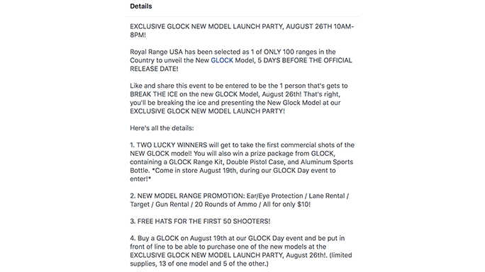 glock gen 5 event details