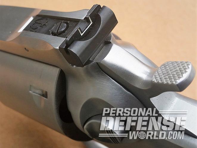 Ruger GP100 .44 Special revolver rear sight