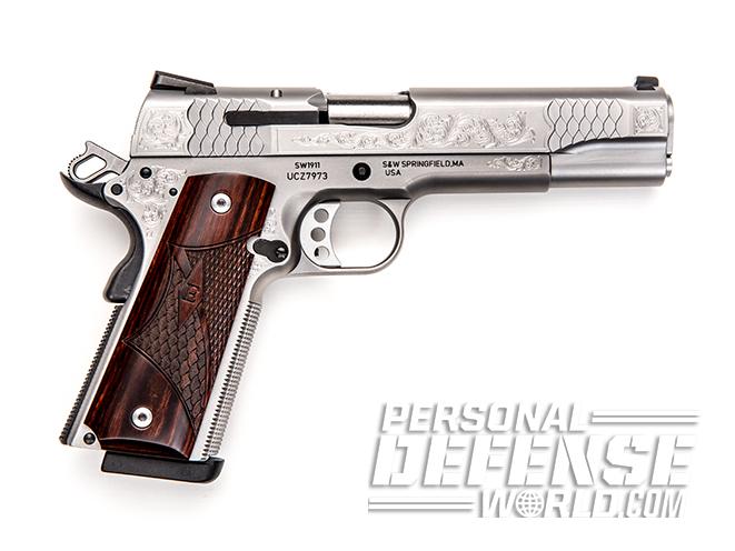S&W Engraved 1911 right profile