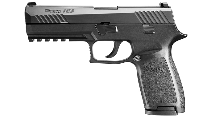 sig sauer p320 pistol left profile dallas pd