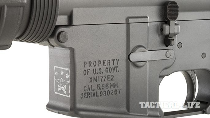 Troy XM177E2 rifle engraving