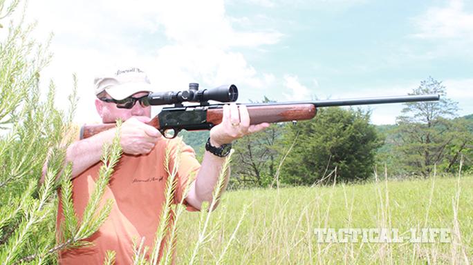 Browning BAR Mark II Safari rifle shooting