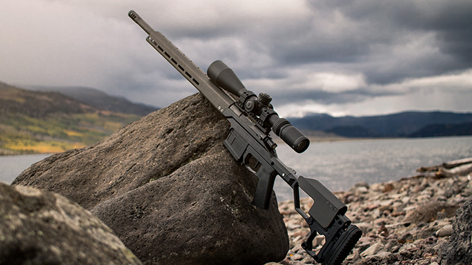 Christensen Arms Modern Precision Rifle on rock