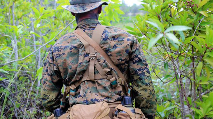 marine corps tropical uniform rear view
