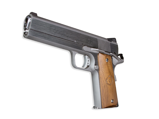 Coonan MOT 10 10mm stainless steel pistol rendezvous left