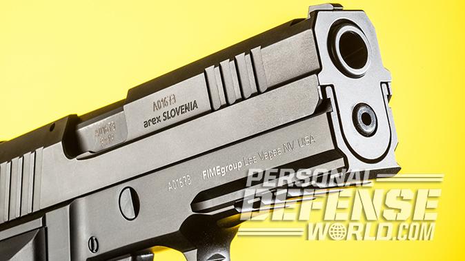 Arex Rex Zero 1S pistol slide serrations
