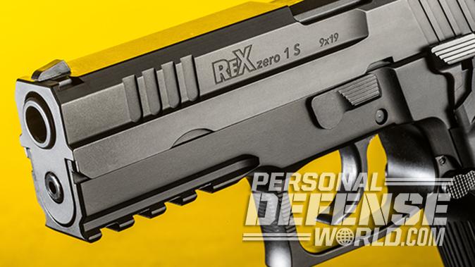 Arex Rex Zero 1S pistol left angle
