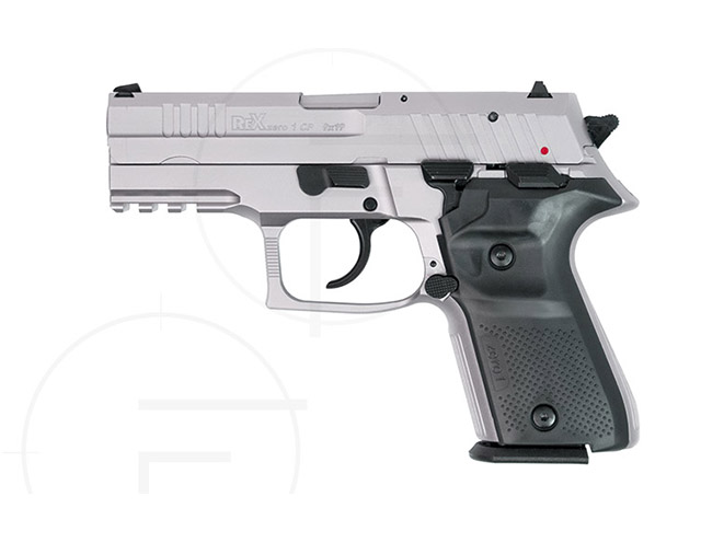 rex pistols nickel plated compact left profile