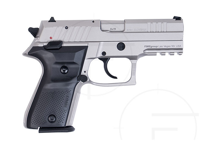 rex pistols nickel plated compact right profile
