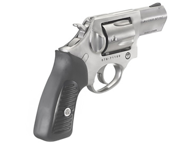 Ruger SP101 9mm revolver rear angle