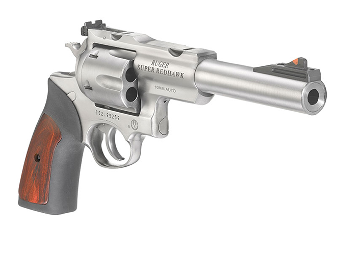 Ruger Super Redhawk 10mm revolver right angle