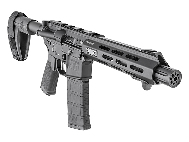 Springfield Saint AR-15 Pistol right front angle closeup