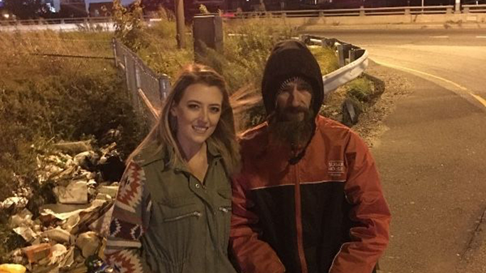 Homeless Veteran Fundraiser Marine Johnny Kate