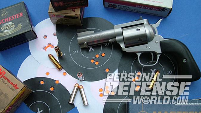 Freedom Arms Model 97 revolver target