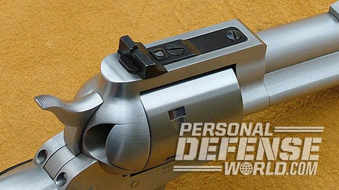 Freedom Arms Model 97 revolver rear sight