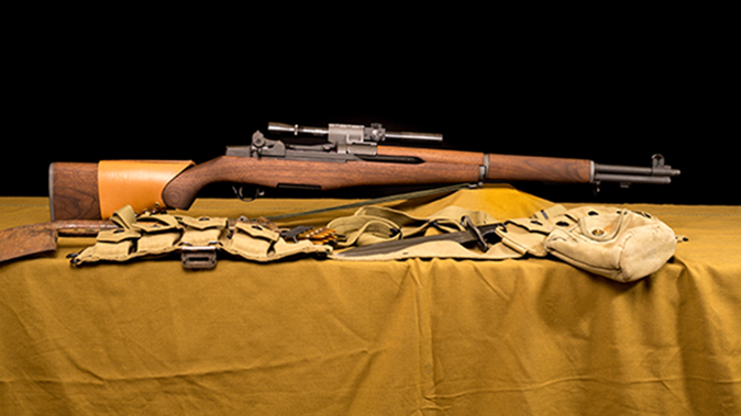 M1D Garand rifle right profile