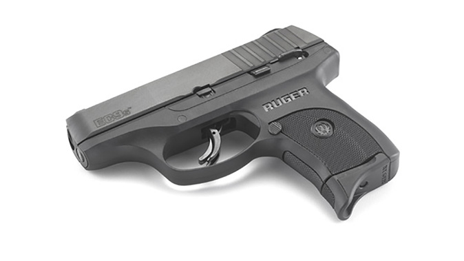 Ruger EC9s pistol side angle