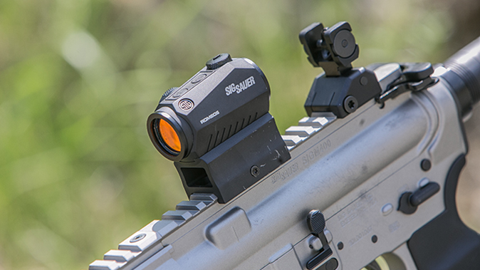Sig Sauer M400 Elite rifle red dot sight