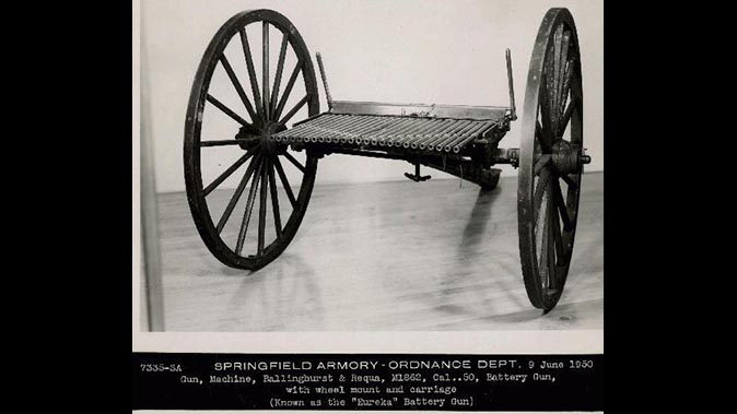 Billinghurst-Requa Battery Gun First machine gun Armory