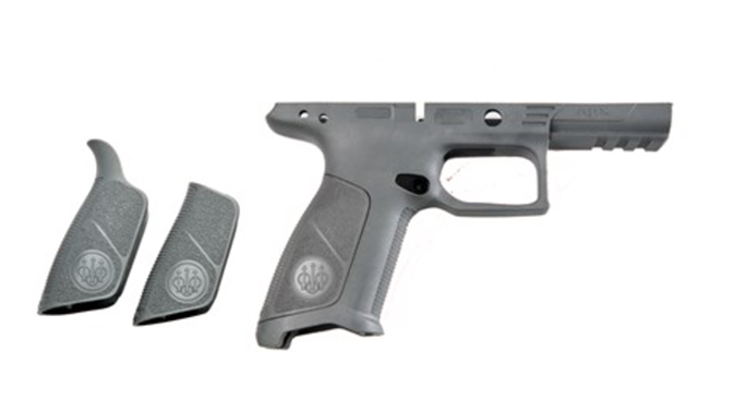 beretta APX No Finger Grooves Grip Frame wolf gray