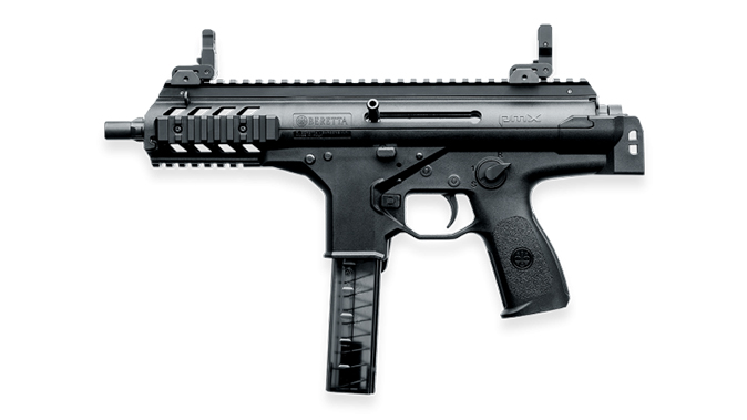 Beretta PMX submachine gun folded left profile