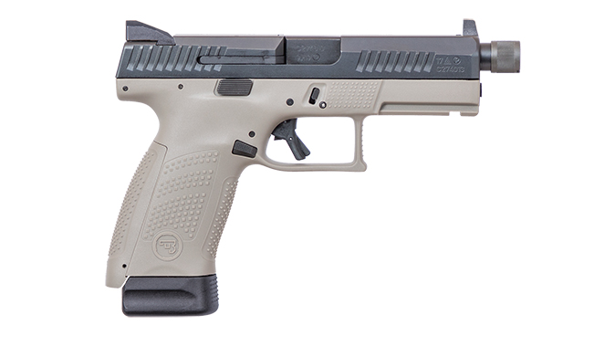 CZ P-10 C Urban Grey Suppressor Ready pistol right profile