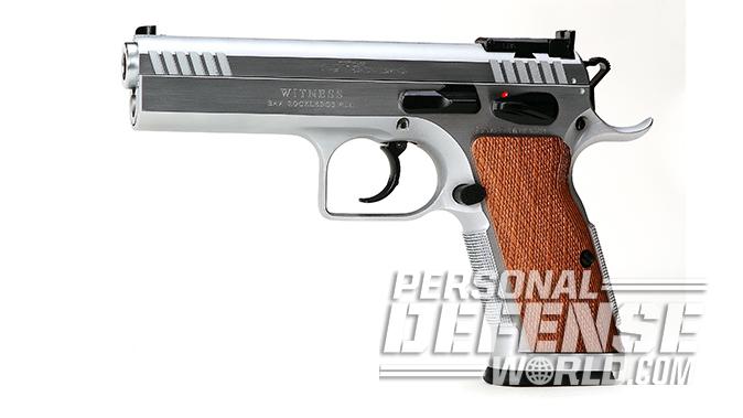 EAA Witness Elite Stock II 10mm pistol left profile