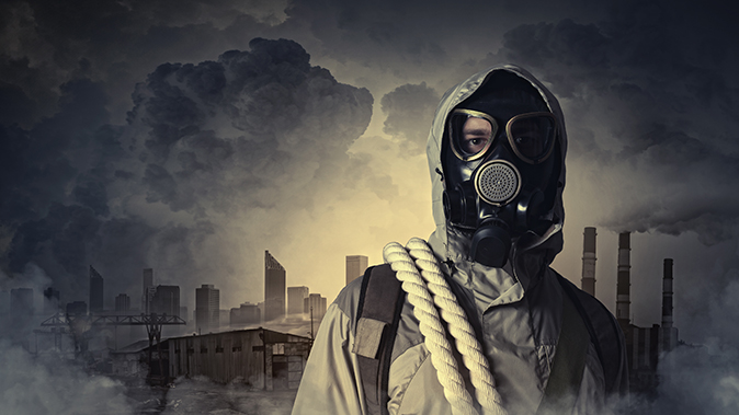natural disasters gas mask