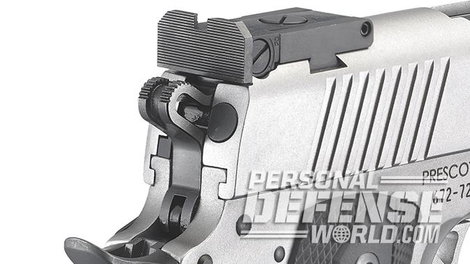Ruger SR1911 Target 10mm pistol rear sight
