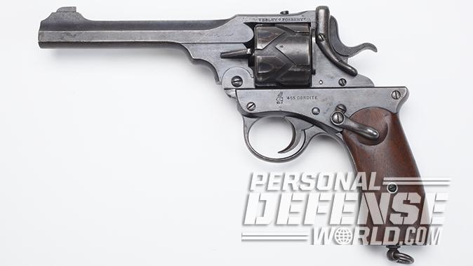 semi-auto revolver webley-fosbery left profile