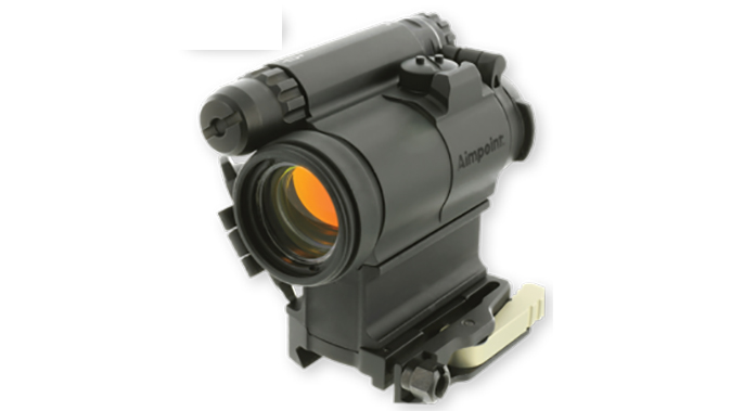 Aimpoint CompM5 red dot sight left angle