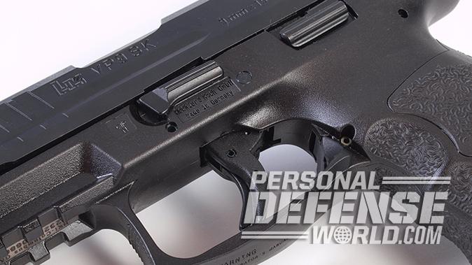 HK VP9SK pistol triggerguard controls