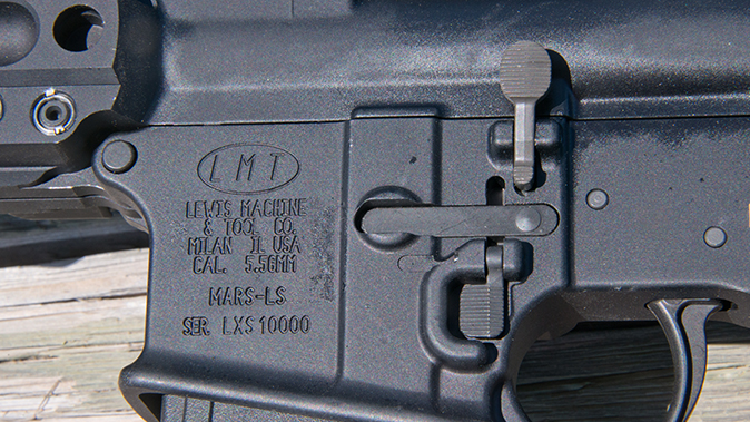 LMT MARS-L rifle left side controls