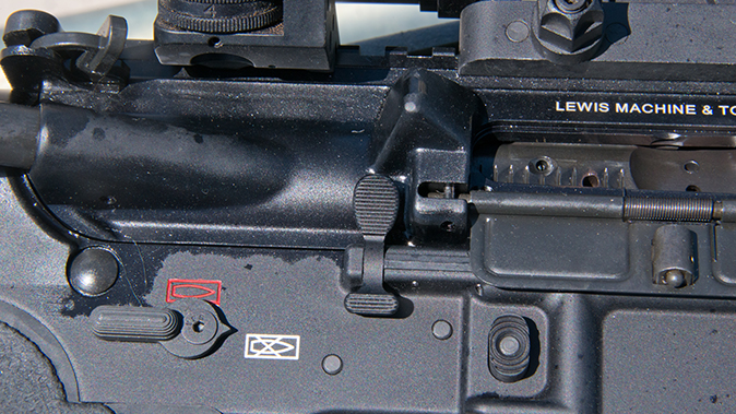 LMT MARS-L rifle right side controls