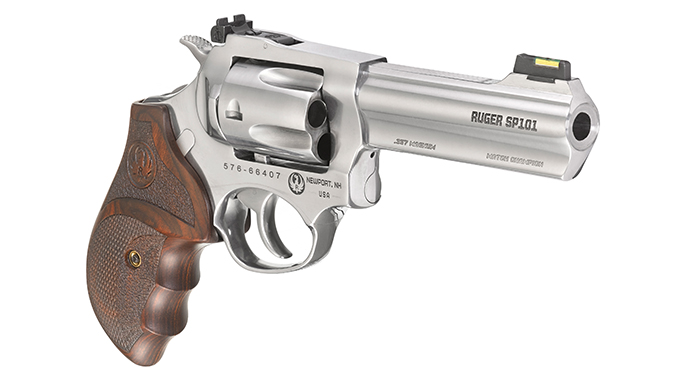 Ruger SP101 Match Champion 357 magnum revolver right angle