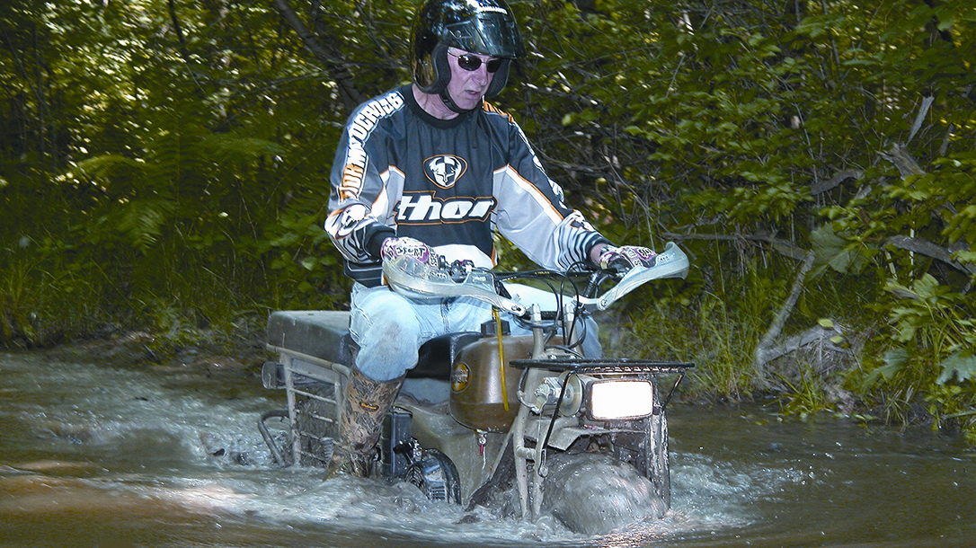 Rokon Motorcycle submerged water