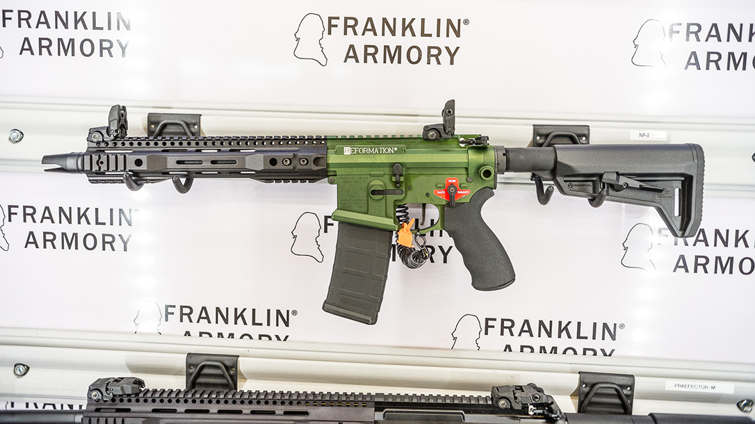 SHOT Show 2018 Franklin Armory Reformation NRS Firearm display